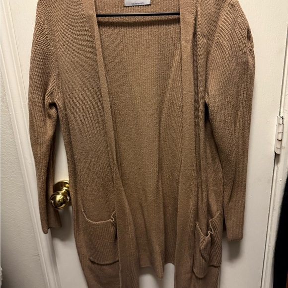 Women's Tan Sweater Cardigan - Picture 1 of 2